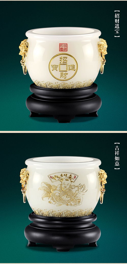 琉璃聚宝盆 招财纳福的创意家居工艺品